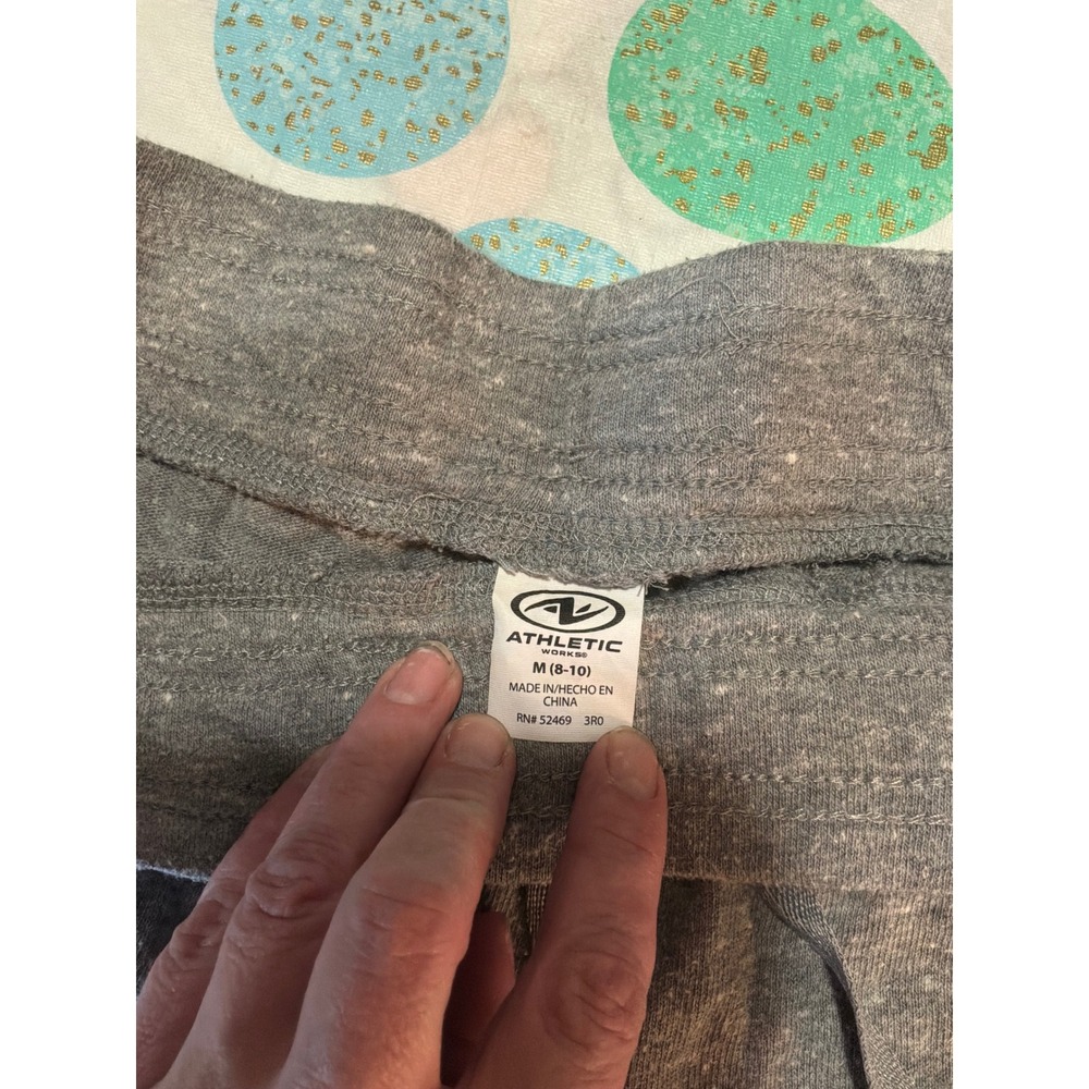 Athletic Works Womens Gray Dolphin Running Shorts Drawstring‎ Size M 8-10 Active - Picture 2 of 8